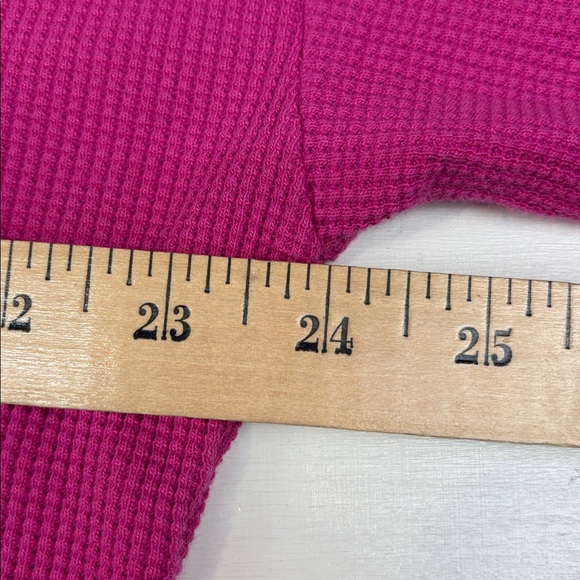 Belle Womans Large Pink Thermal Pullover Hoodie - Outdoor, Warm, Barbiecore - Picture 5 of 8